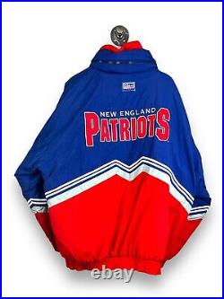 Vintage 90s New England Patriots Insulated Diamond Logo Athletic Jacket Size 2XL