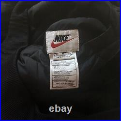 Vintage 90s Nike Big Swoosh Quilted Bomber Jacket? Reversible Full Zip