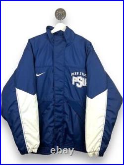 Vintage 90s Nike Team Penn State Nittany Lions Full Zip Insulated Jacket Size XL