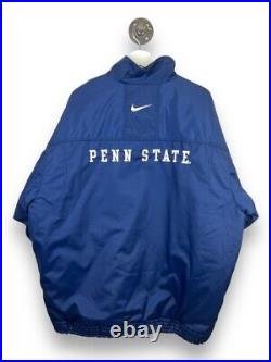 Vintage 90s Nike Team Penn State Nittany Lions Full Zip Insulated Jacket Size XL