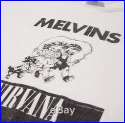 Vintage 90s Nirvana Melvins Beat Happening T-shirt, Size L