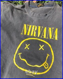 Vintage 90s Nirvana ORIGINAL 1991 DGC/Sub Pop Nevermind PROMO Display+ T Shirt