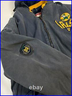 Vintage 90s Notre Dame Fighting Irish Nutmeg Insulated NCAA Jacket Size Large