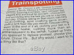 Vintage 90s Original Trainspotting The Movie Choose Life Promo T Shirt