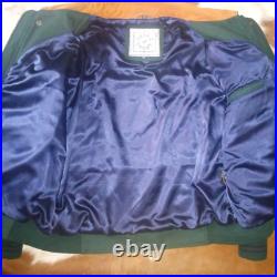 Vintage 90s Pelle Sport Varsity Bomber XL Wool/Leather Colorblock