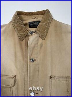 Vintage 90s Polo Country Ralph Lauren Cord Collar Chore Barn Jacket Size XL