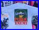 Vintage 90s Public Enemy Rap Tee shirt Black Planet XL White Single Stitch