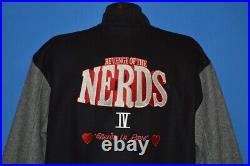 Vintage 90s REVENGE OF THE NERDS IV NERDS IN LOVE WOOL LETTERMAN JACKET MEDIUM M