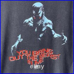 Vintage 90s Split Second Adult Sz L Black Sci/fi Horror 1992 Movie Promo T Shirt