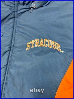 Vintage 90s Syracuse Orangemen NCAA Insulated Full Zip Starter Jacket Size XL