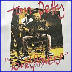Vintage 90s Tom Petty Shirt 1995 Wildflowers Tour Rare Kurt Cobain Size XL