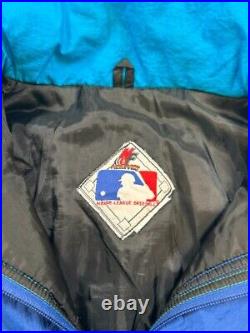 Vintage 90s Toronto Blue Jays MLB 1/2 Zip Insulated Pullover Jacket Size Small