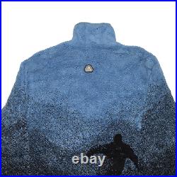 Vintage ADIDAS Snowboard 1/4 Zip 90s Blue Regular Fleece Jacket Mens L