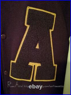 Vintage ASU Arizona State Varsity Letterman Jacket TM Athletics Size 48 USA