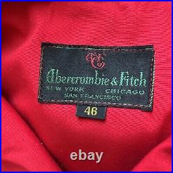 Vintage Abercrombie & Fitch Red Cotton Hunting Coat Size 48
