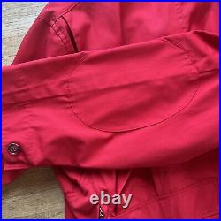 Vintage Abercrombie & Fitch Red Cotton Hunting Coat Size 48