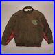 Vintage Adidas Trefoil 1943 Squad 204 Airborne Leather Jacket Olympic Oldschool