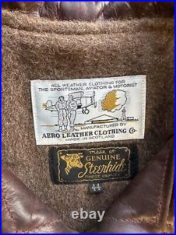 Vintage Aero Leather Clothing Co Genuine Steerhide Leather Jacket Size 44