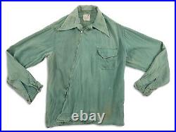 Vintage Amboy 50s Work Assymetrical Shirt M Rockabilly