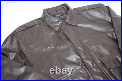 Vintage American Born Type A2 L Large Flight Bomber Army Air Force Brown Leather