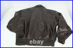 Vintage American Born Type A2 L Large Flight Bomber Army Air Force Brown Leather