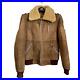 Vintage Aviator Flight Men’s Brown Leather Sheepskin Shearling Bomber Jacket