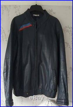 Vintage BMW M Style 80’s Iconic Midnight Blue Leather Mens Jacket Size 50 UK 40