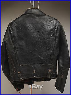 Vintage BUCO J-22 HorseHide leather Jacket 36 Small Biker Cafe Racer Patina (M)