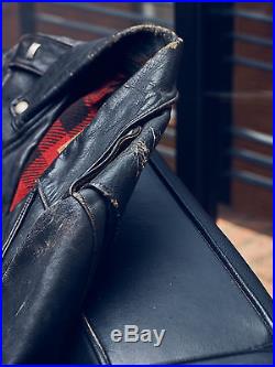 Vintage BUCO J-22 HorseHide leather Jacket 36 Small Biker Cafe Racer Patina (M)