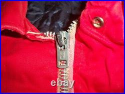 Vintage B-34 Extreme Cold Weather Red Parka Jacket Military USAF Men Size Medium