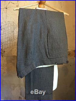 Vintage Bespoke 3 Three Piece Savile Row Brown Tweed Suit Size 44