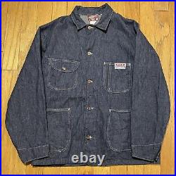 Vintage Big B Brotherhood Denim Chore Jacket Men Medium Mint Condition