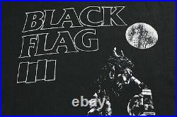 Vintage Black Flag Shirt XL T-Shirt Tee 1990 Single Stitch USA Punk Rock Band