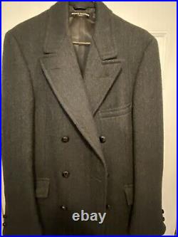 Vintage Brooks Brothers 346 Wool Overcoat Jacket Size 38R Heavy