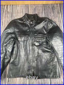 Vintage Buco Cafe Racer Motorcycle J-100 Leather Jacket Size 42