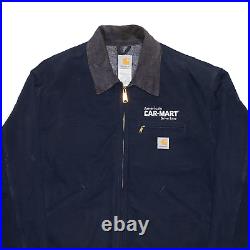 Vintage CARHARTT Blanket Lined 90s Blue Regular Denim Workwear Jacket Mens M