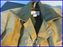 Vintage C. C. Filson Mens JACKET Size 40 Oil Tin Cloth Waxed Work Wear withvest