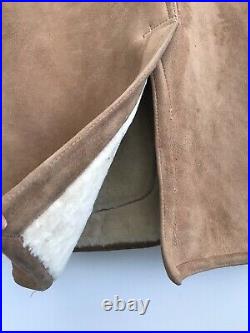 Vintage Californian Tan Supreme Quality Sheepskin Men's Jacket Size 42