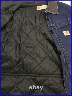 Vintage Carhartt Canvas Workwear Quilted Lined Arctic Coat Jacket Size 2XL