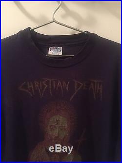 Vintage Christian Death T-shirt 1980's Gothic Deathrock KBD Superheroines