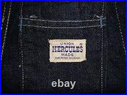 Vintage Collectible True Sears Hercules Dark Blue Denim Work Apron Union Made