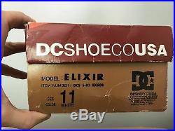 Vintage DC Shoe Co Elixir skateboarding 1997 Deadstock White size 11