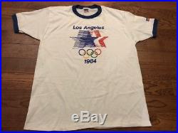 Vintage DS Levi's 1984 Los Angeles USA Olympics Ringer T-shirt Large