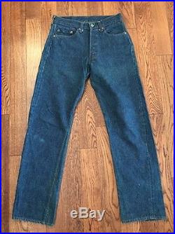 Vintage Dark Denim Levi's 501 Redline/ Selvedge Jeans 30 X 31.5