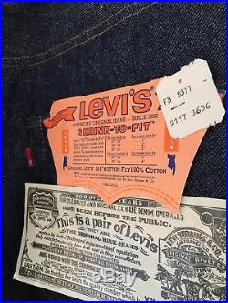 Vintage Deadstock Redline Levis 501 Button 36/36 No Big E Pair # 1