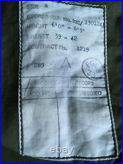 Vintage Deadstock Ventile RAF Arctic Parka 22C Mouton Collar, camo buttons, 1950s