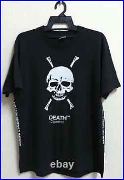 Vintage Death Cigarettes T-shirt As Worn By 2pac Tupac Shakur Hip Hop Rap Thug