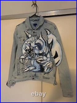 Vintage Denim Jacket YuGiOh Painted