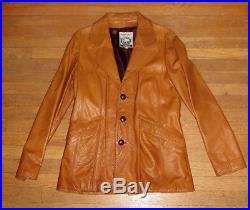 Vintage East West Musical Instruments Leather Jacket Ex Cond Sz 44 San Francisco