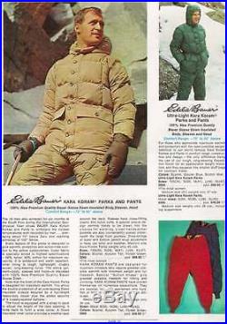 Vintage Eddie Bauer Kara Koram Down Expedition Suit Parka+Pants+Mittens+Bootees